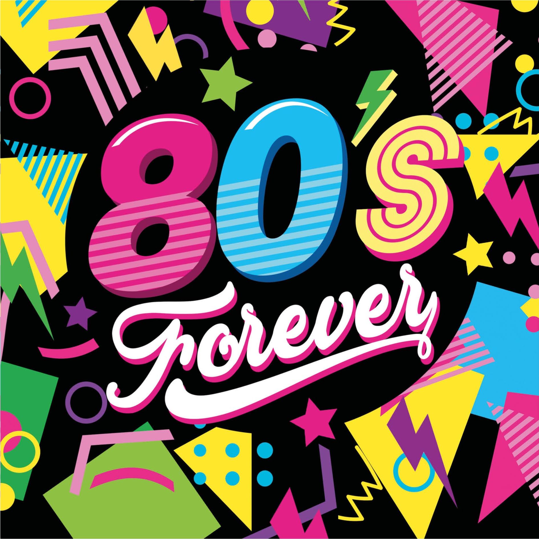 Neon 80's Forever Servetten