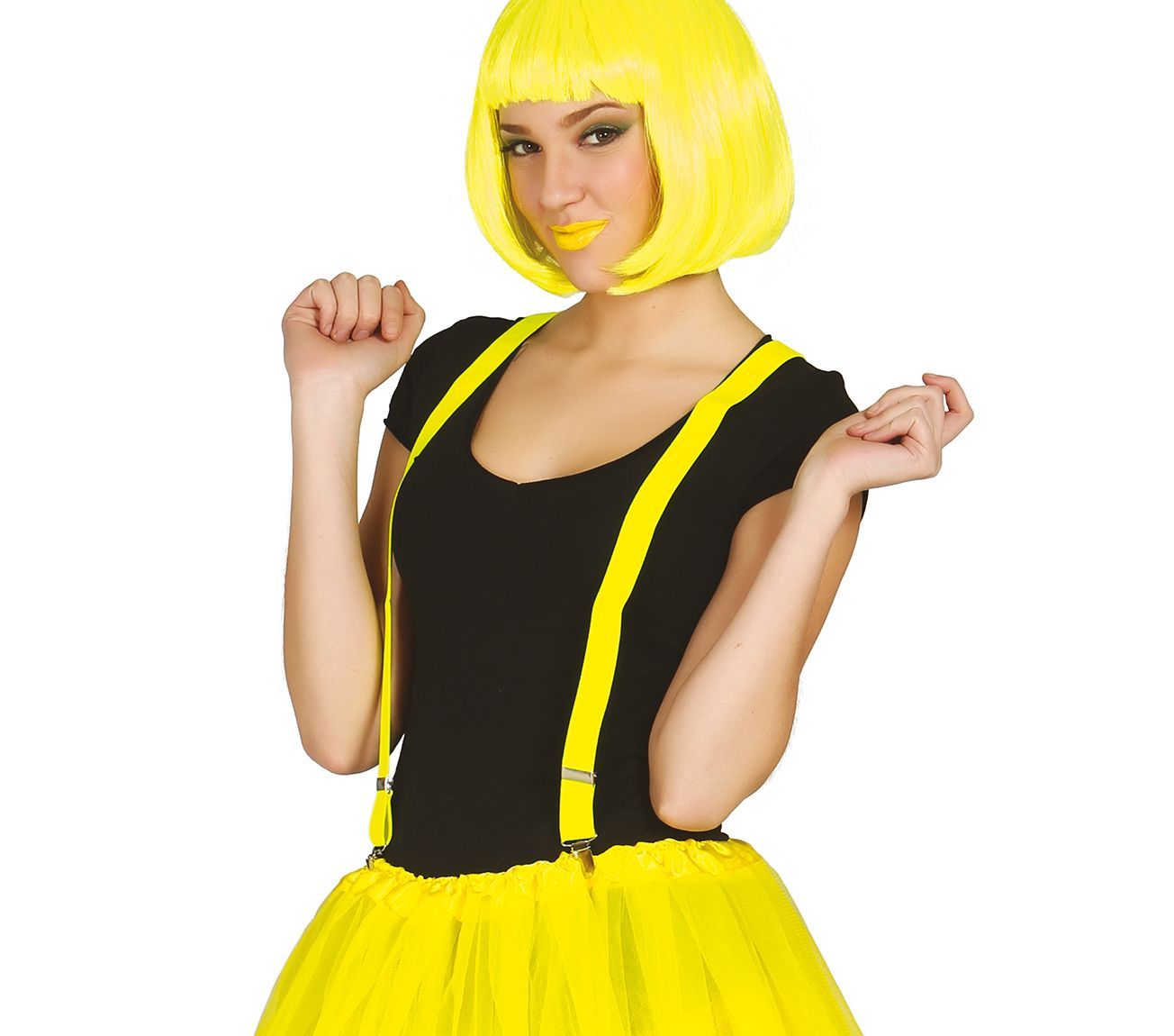 Neon Gele Basis Bretels