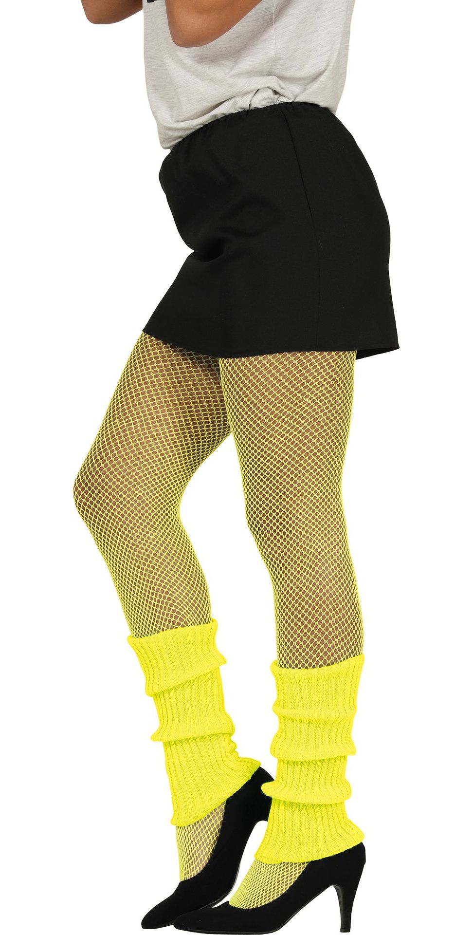 Neon Gele Retro Beenwarmers