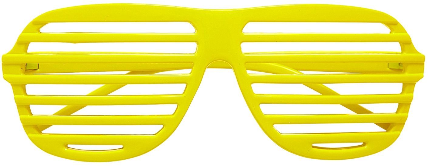 Neon Gele Shutter Bril