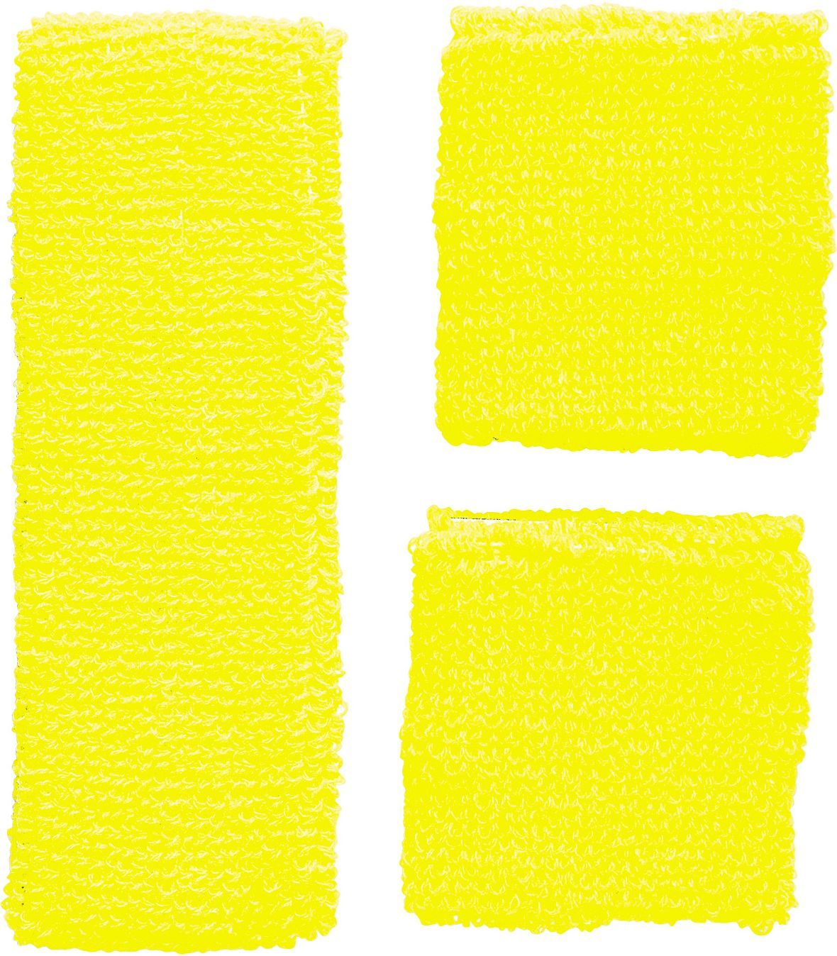 Neon Gele Zweetband Set