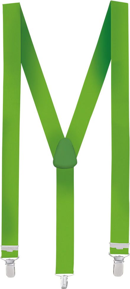Neon groene basic bretels
