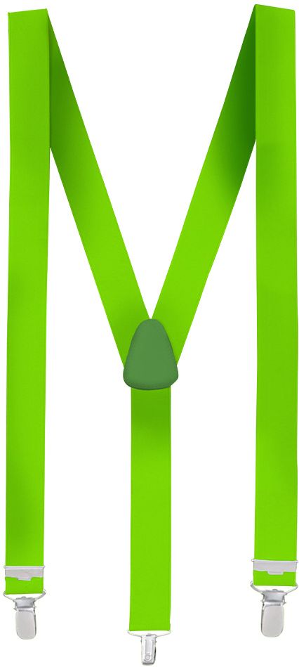 Neon Groene Basic Bretels