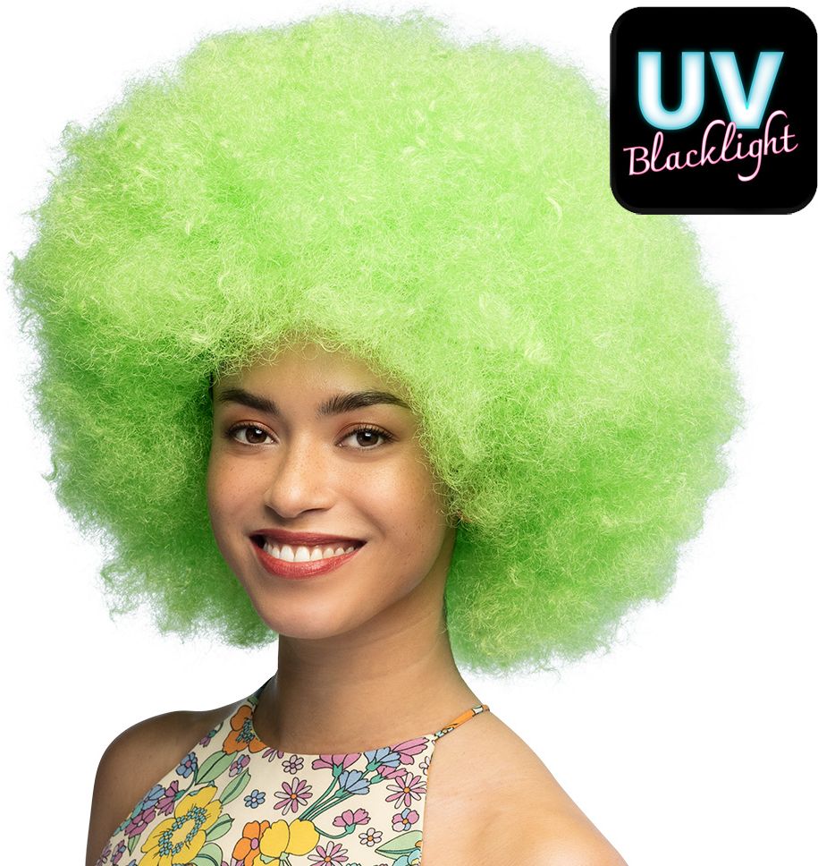Neon Groene Disco Afropruik