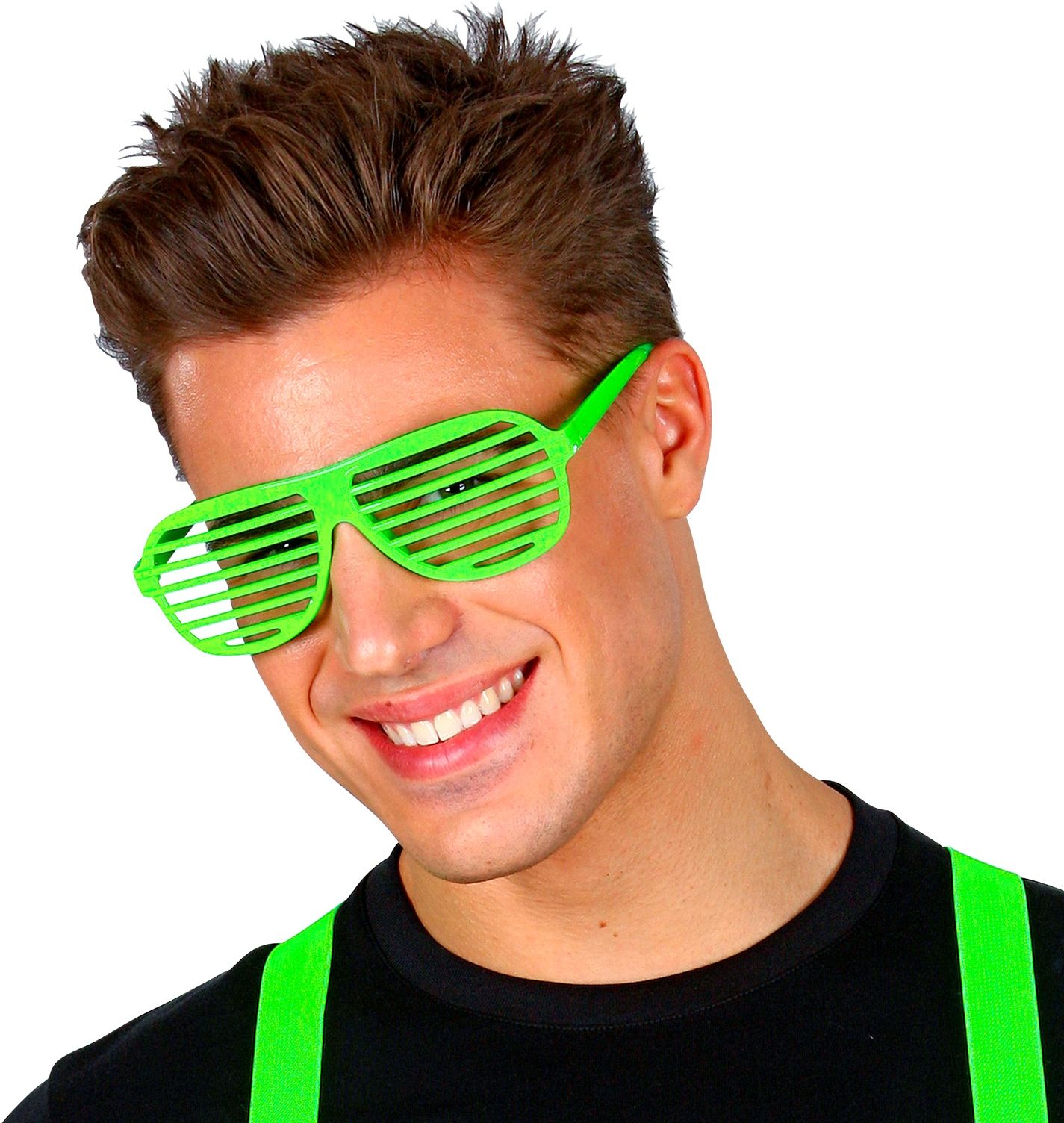 Neon groene shutter bril