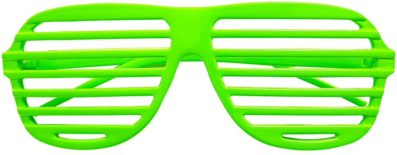 Neon Groene Shutter Bril