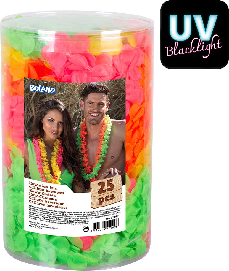 Neon Hawaïkransen Set 25 Stuks