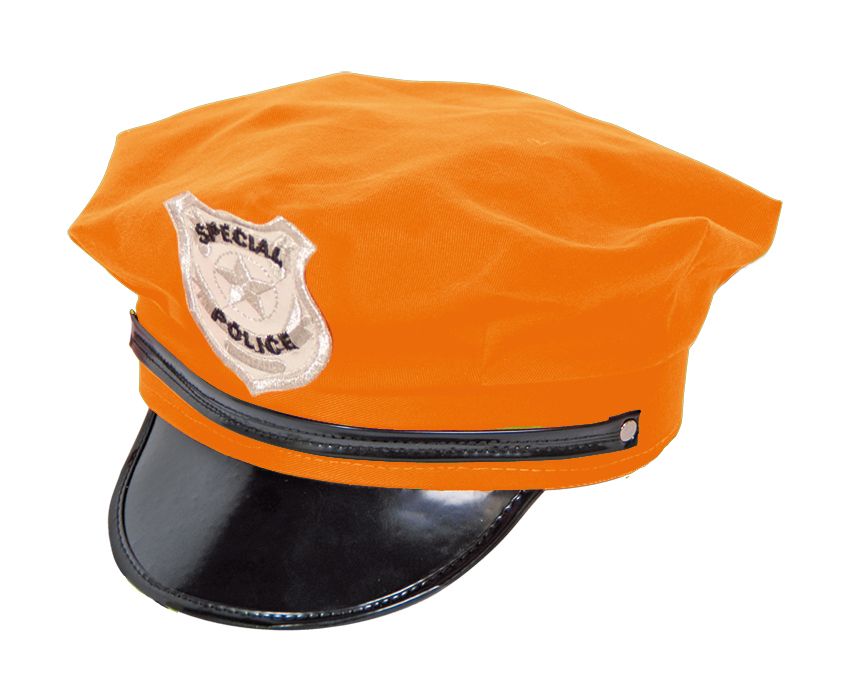 Neon Oranje Politie Pet