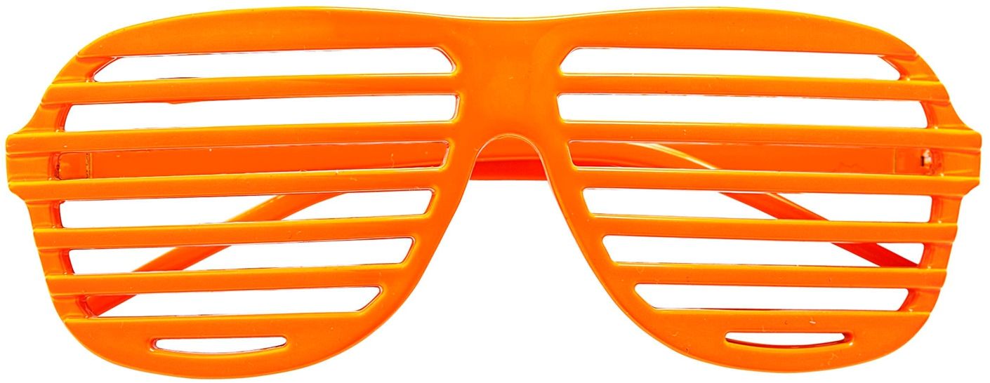 Neon Oranje Shutter Bril