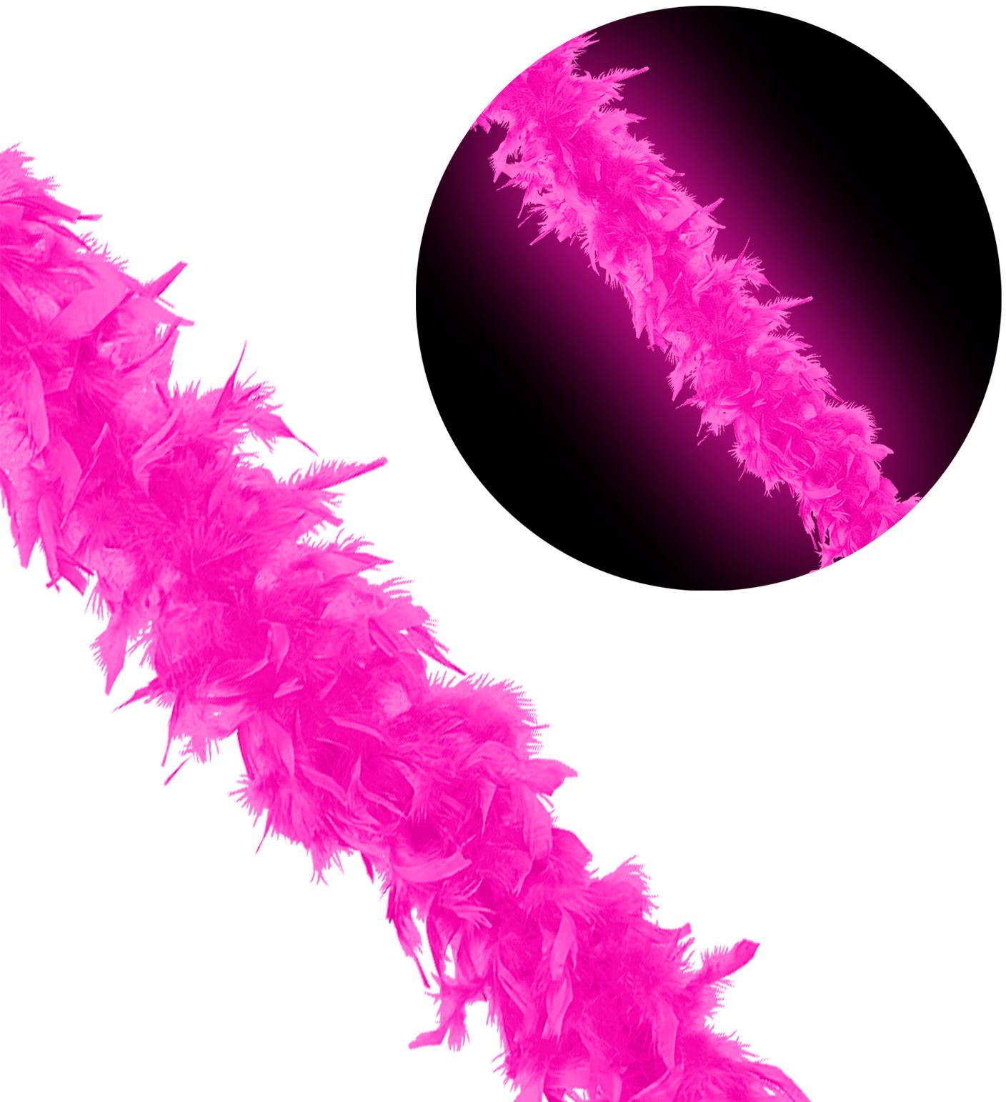Neon Roze Boa