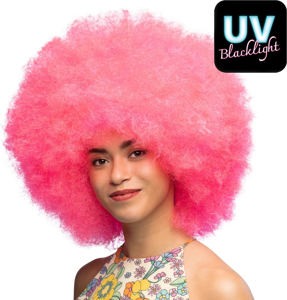 Neon Roze Disco Afropruik