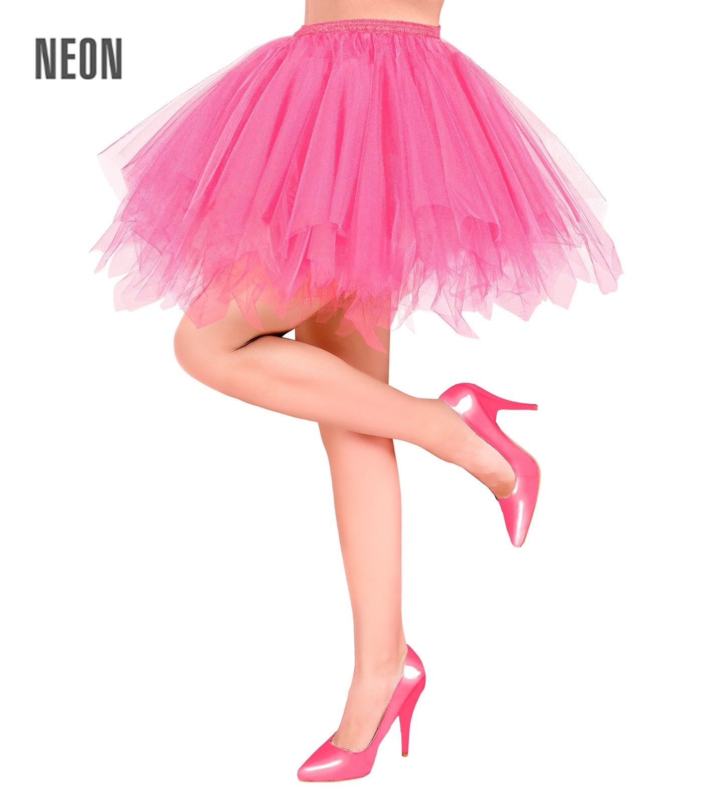 Neon Roze Tutu Dames met Binnenzak