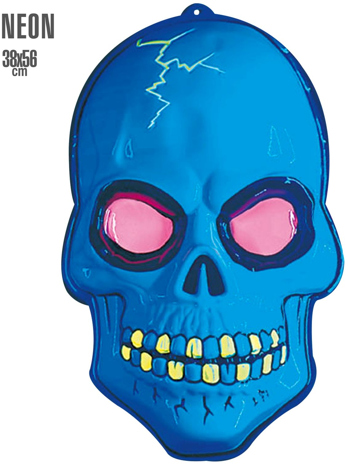 Neon skelet decoratie masker