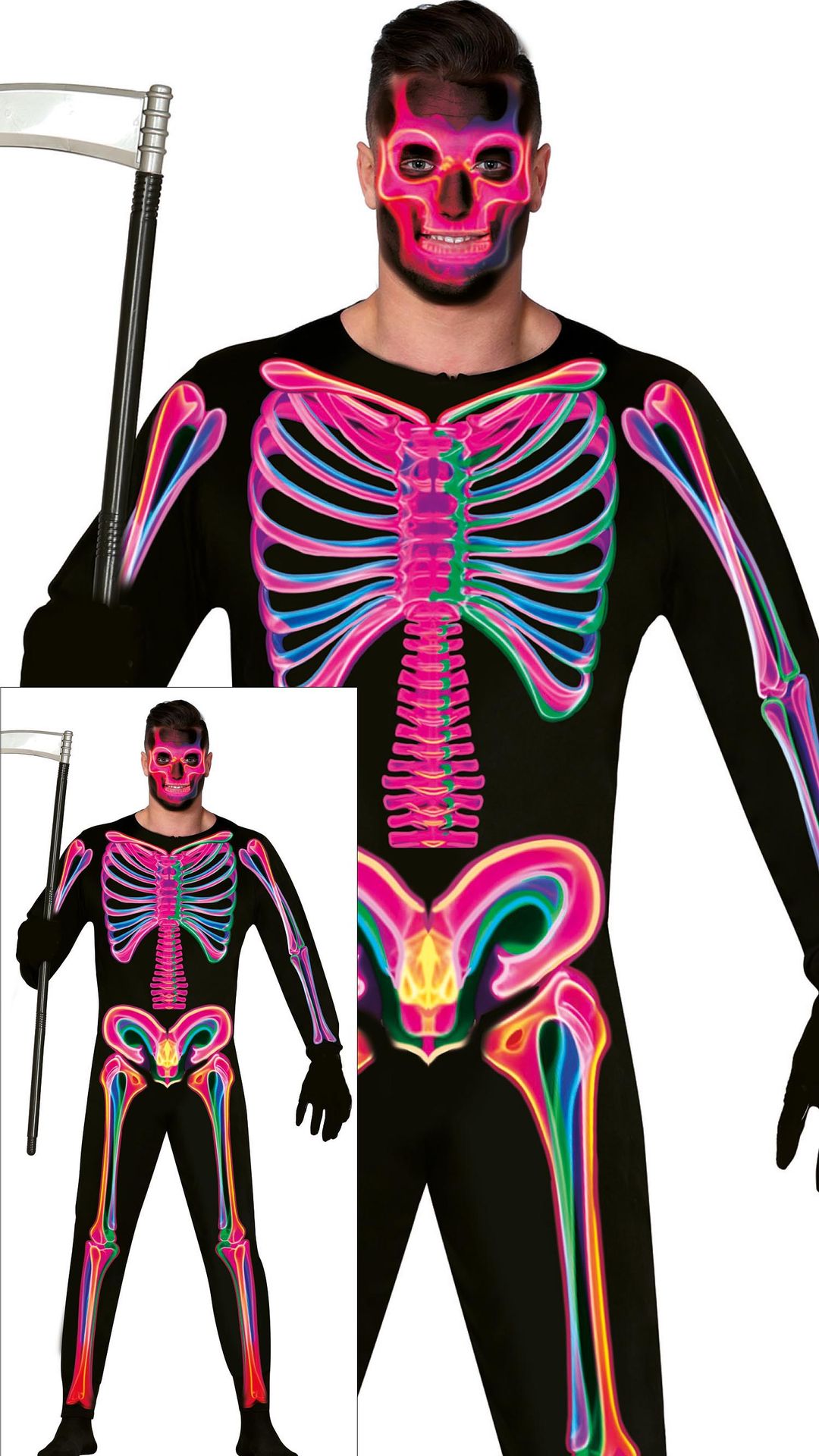 Neon Skelet Jumpsuit Dames