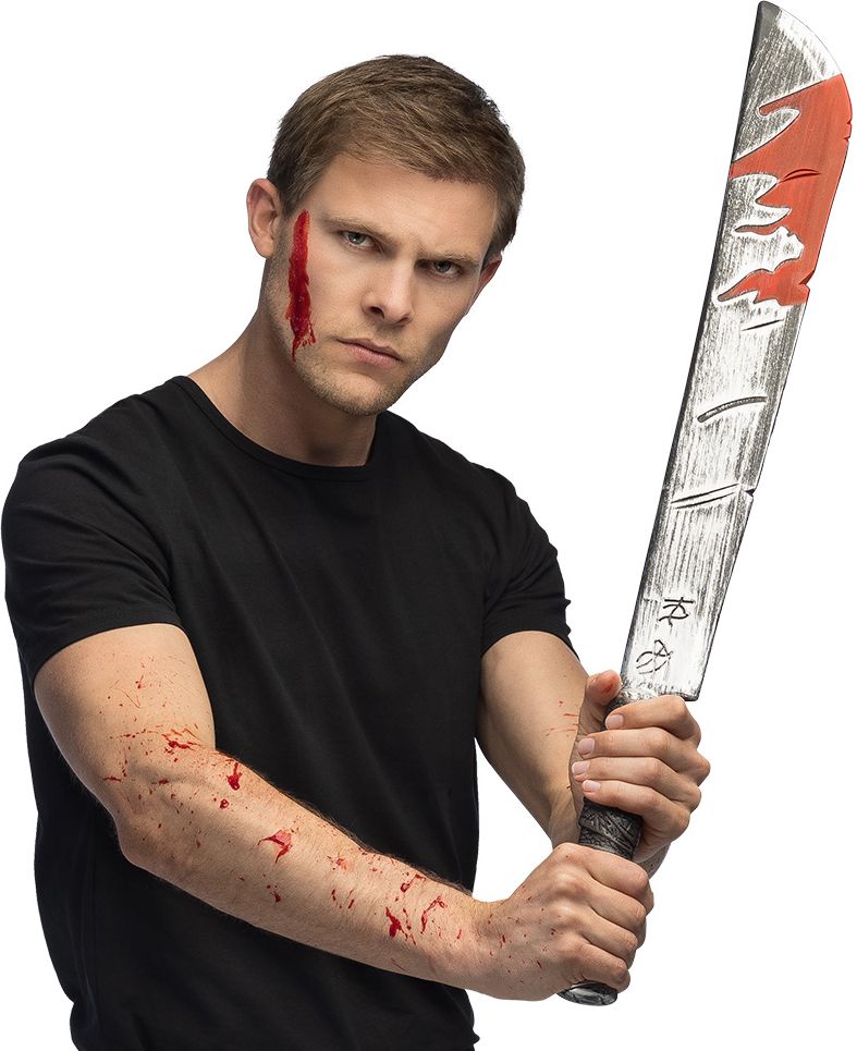 Nep Machete met Bloed Halloween