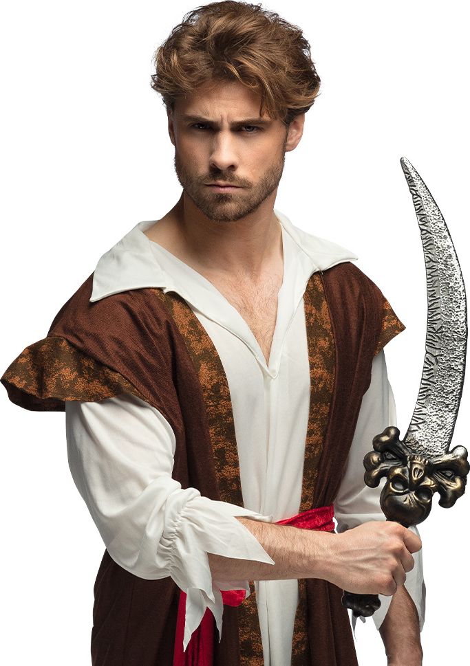 Nep Piratenzwaard met Schedel 59cm