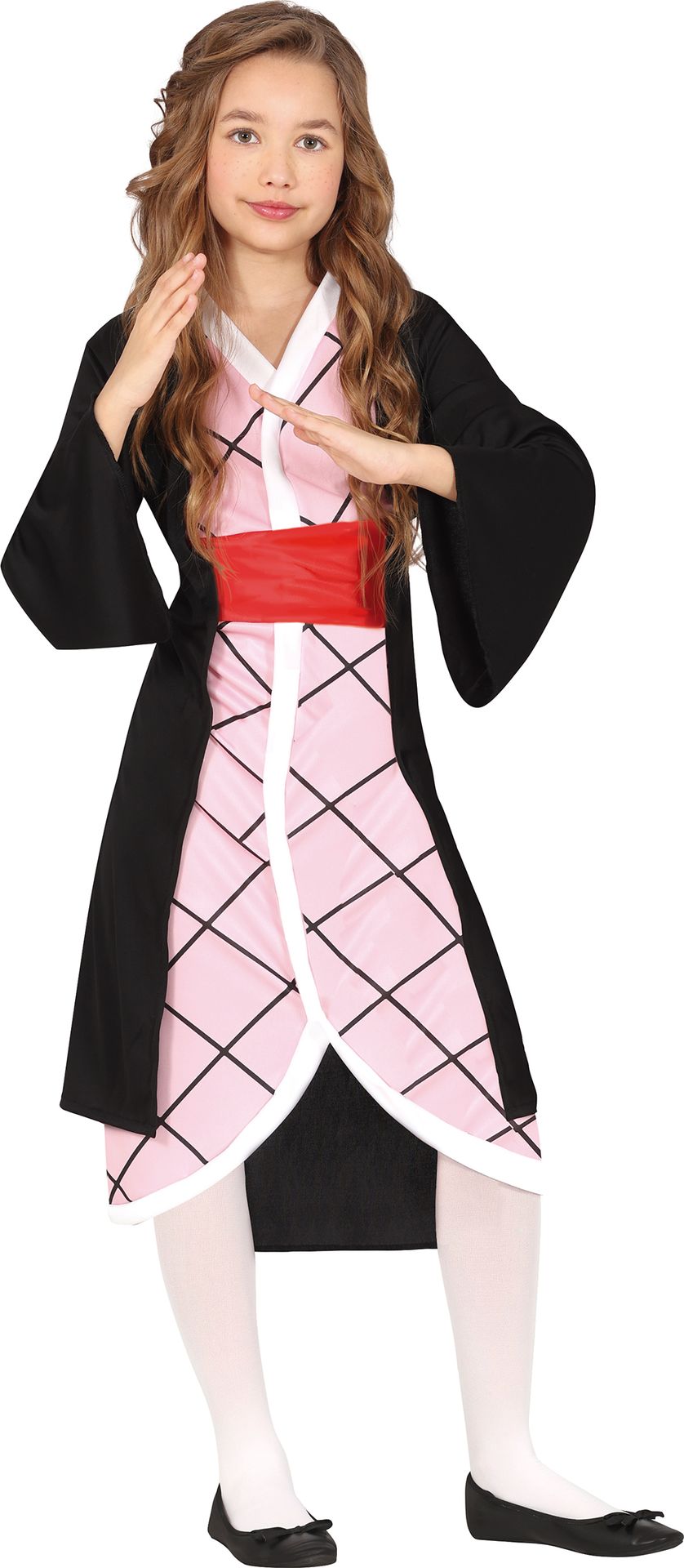 Nezuko Kinder Kimono Ninja Roze/Zwart