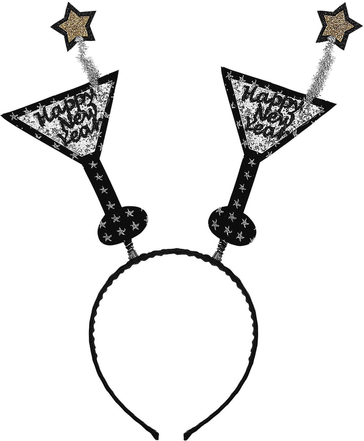 Nieuw Jaar Diadeem Zilver Glitter