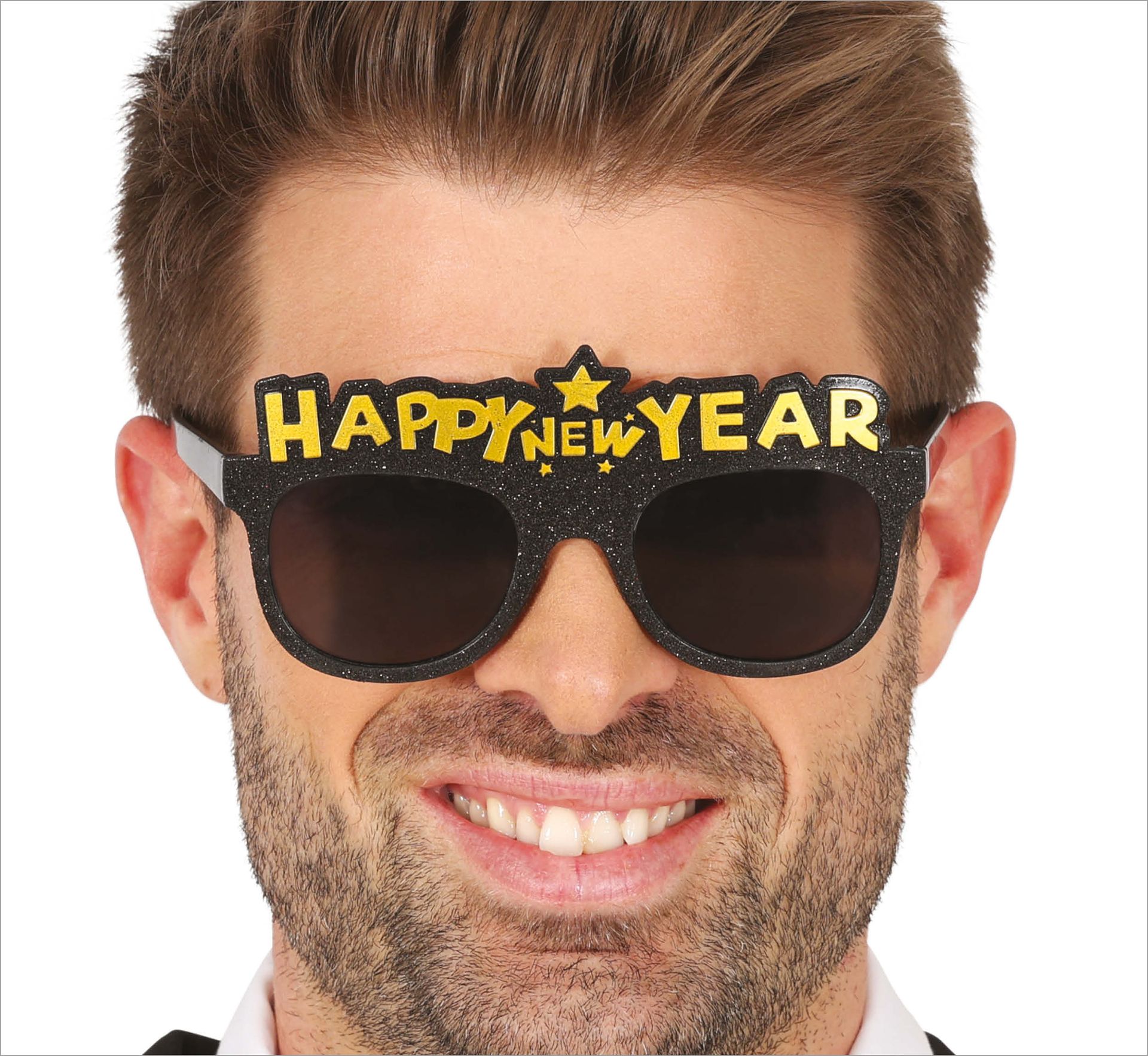 Nieuwjaar Bril Zwart Volwassenen