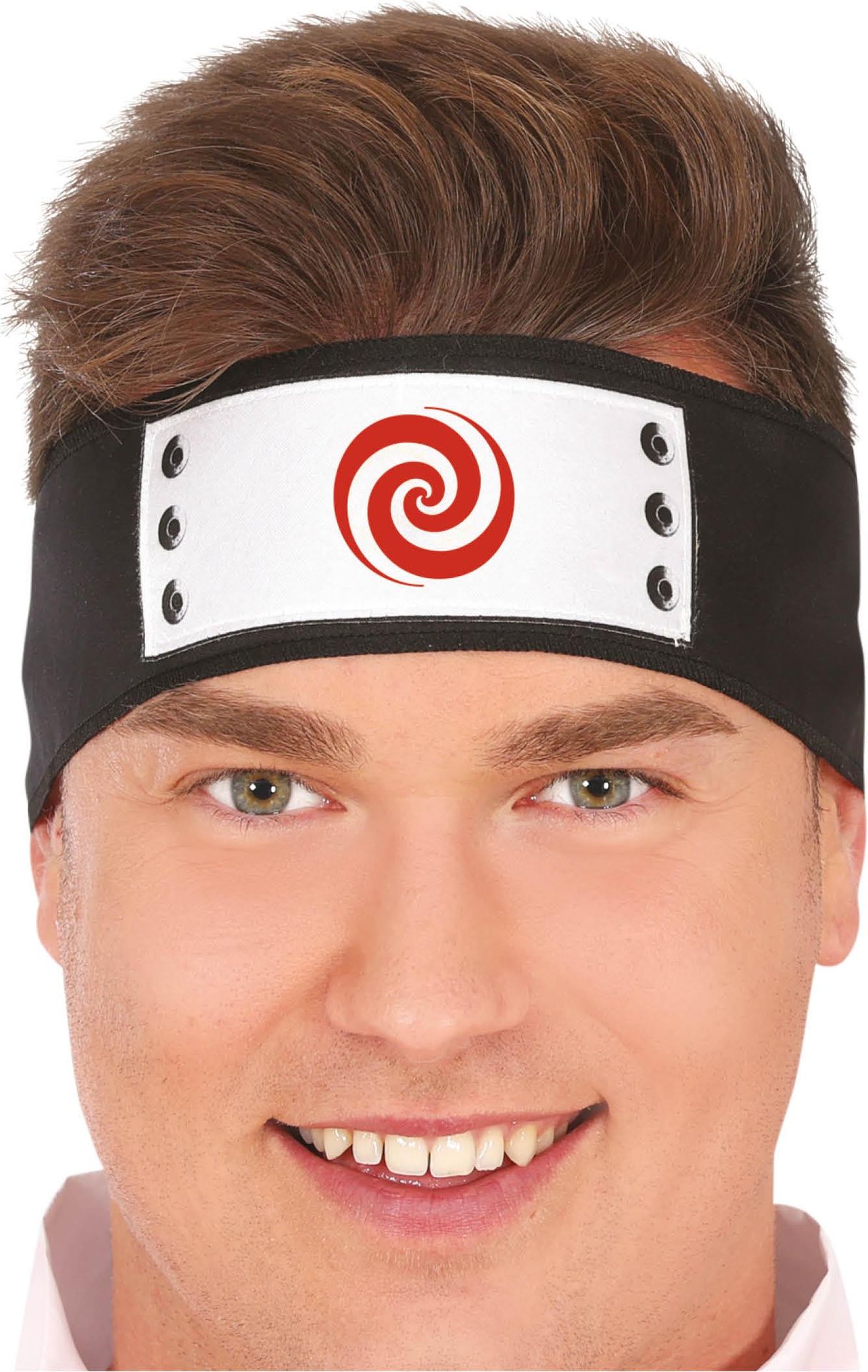 Ninja Hoofdband Zwart Wit Volwassenen