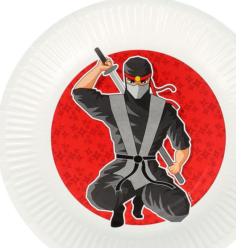 Ninja Papieren Bordjes 8 Stuks