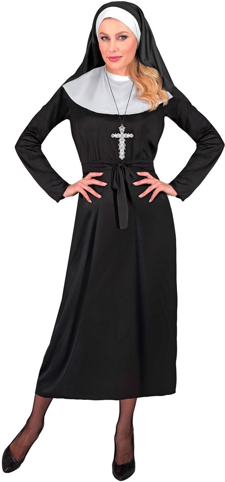 Nonnen Kostuum Dames Zwart