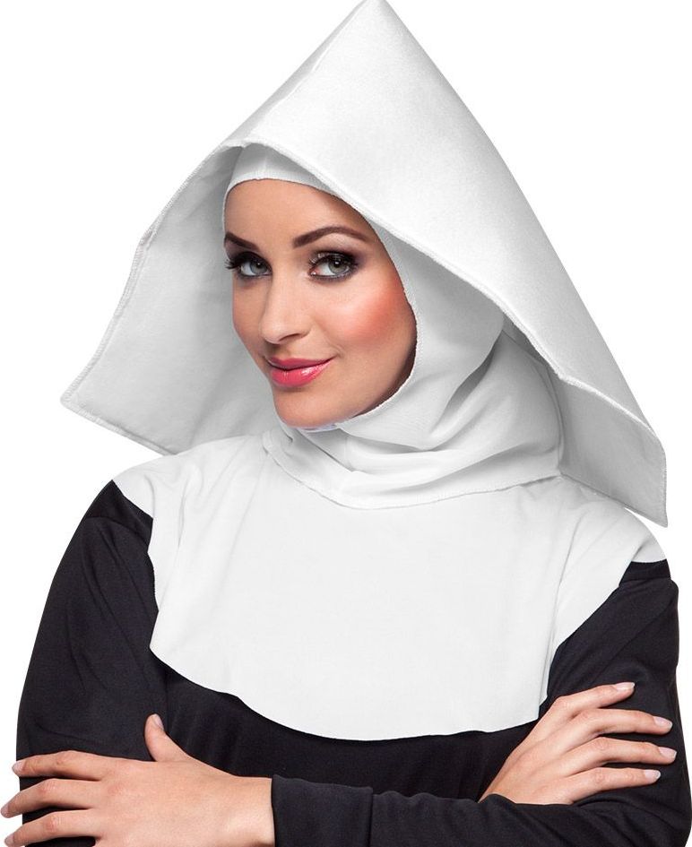 Nonnenkap Moeder Overste Wit