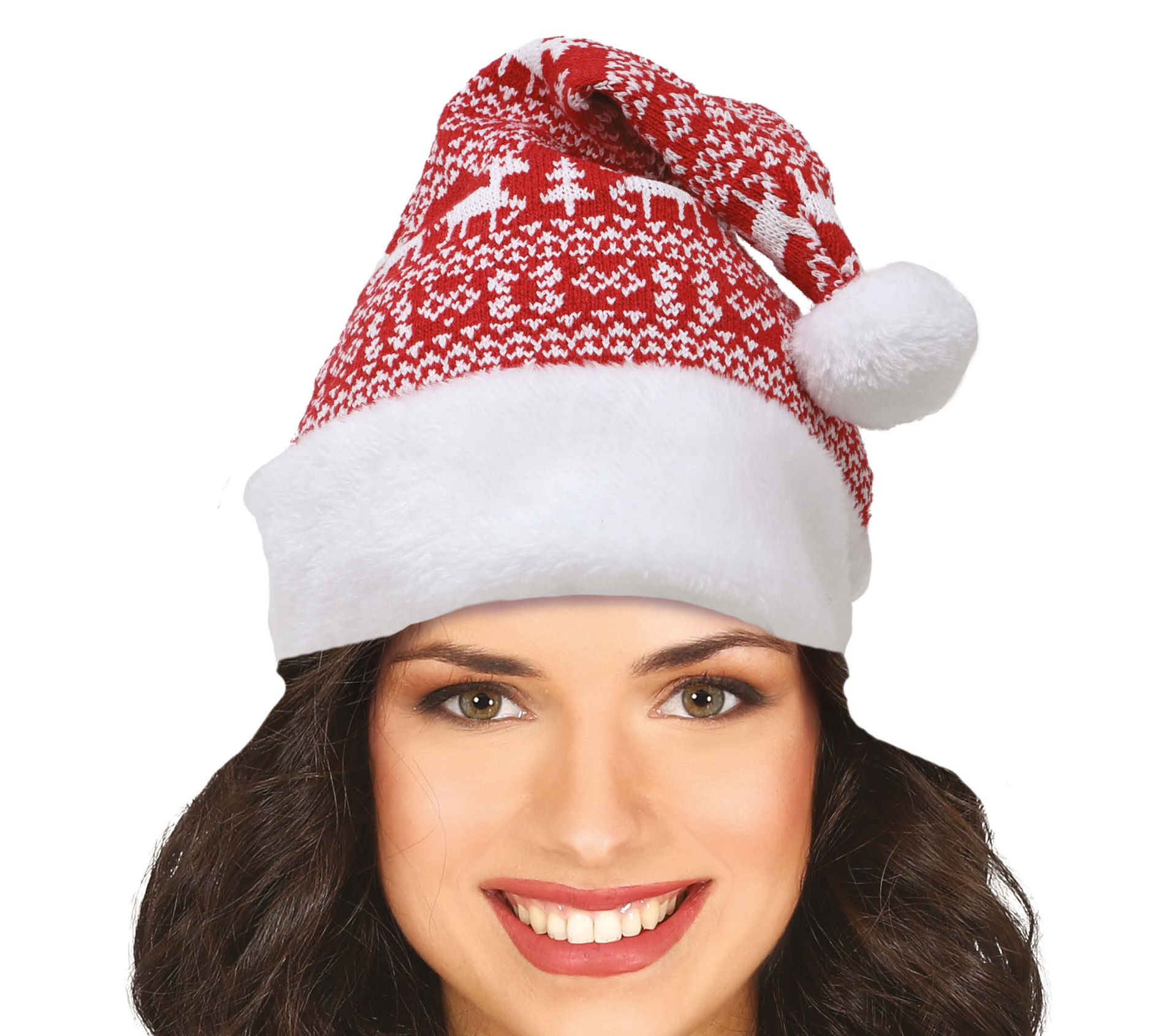 Noorse Kerst Muts Iconen Rood