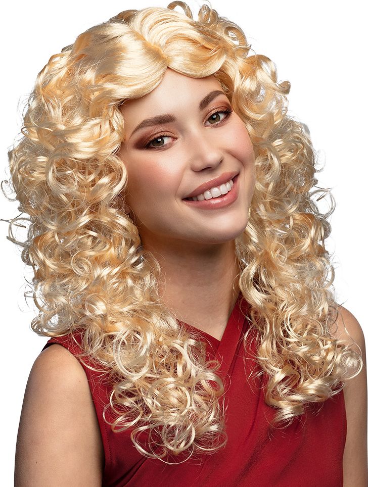 Norah Blonde Krullenpruik