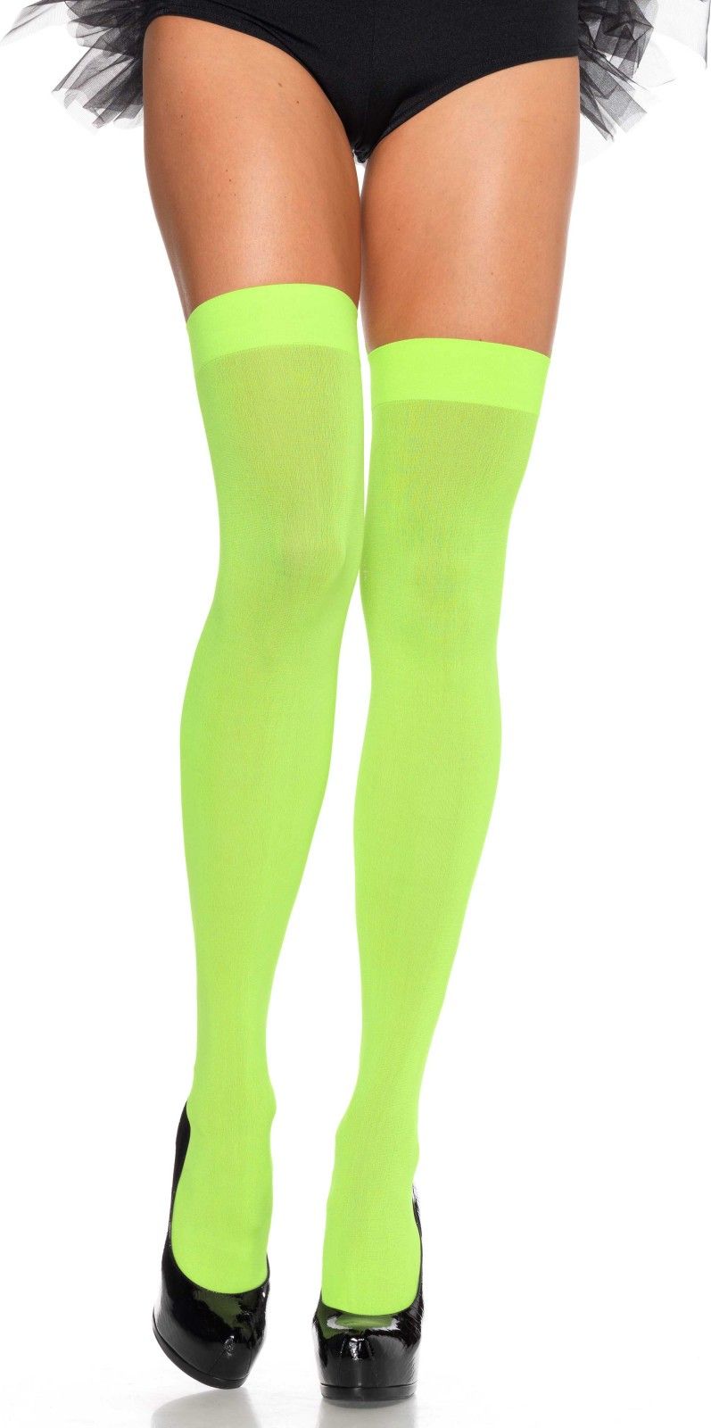 Nylon kousen neon groen