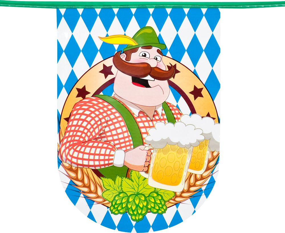 Oktoberfest beerparty vlaggenlijn