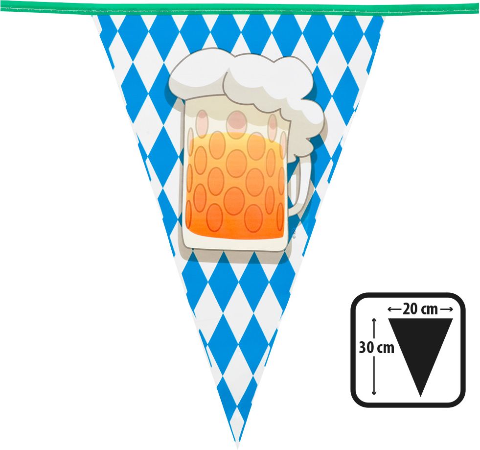 Oktoberfest bier party vlaggenlijn