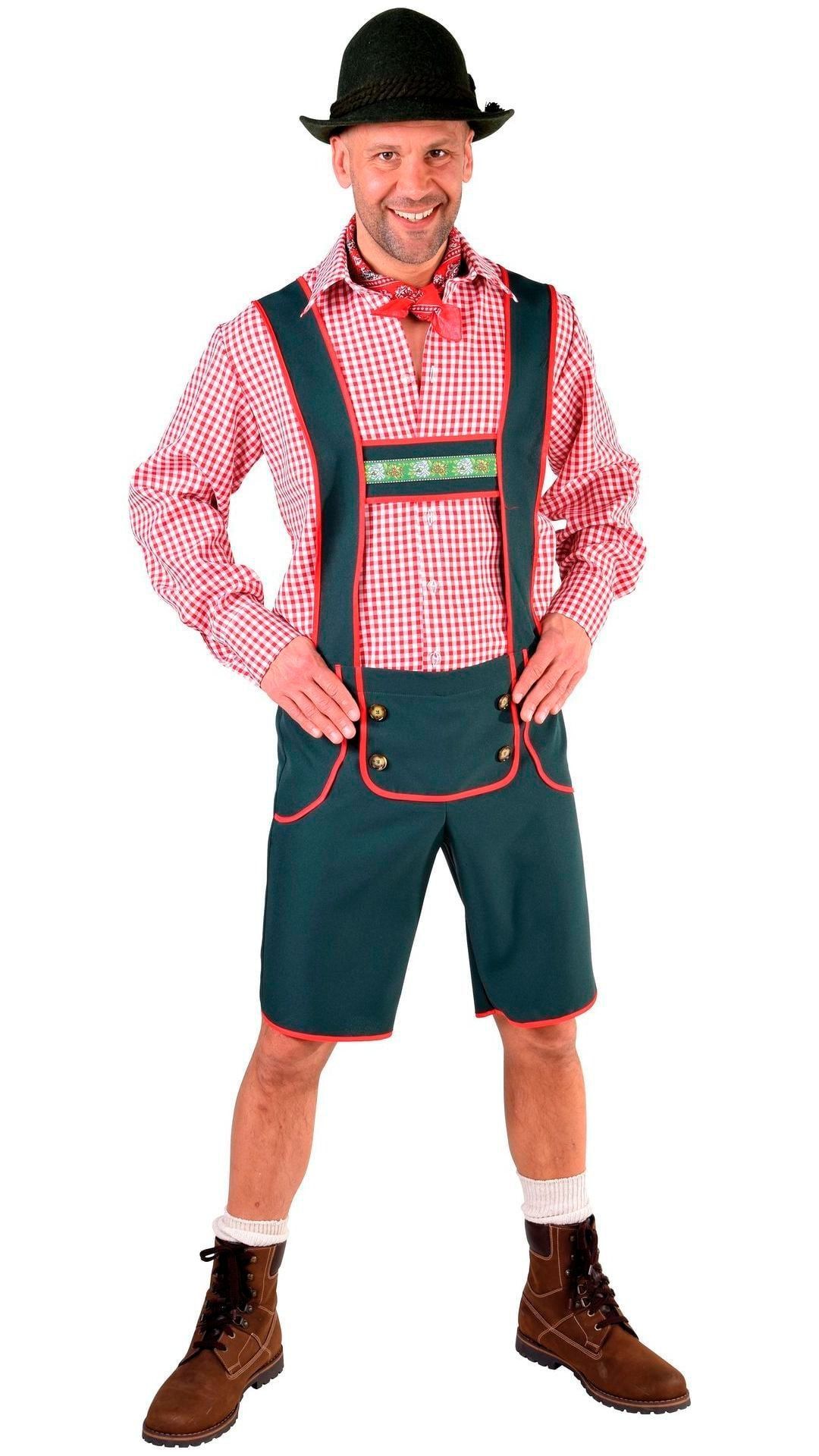Oktoberfest Lederhose Man Blauw