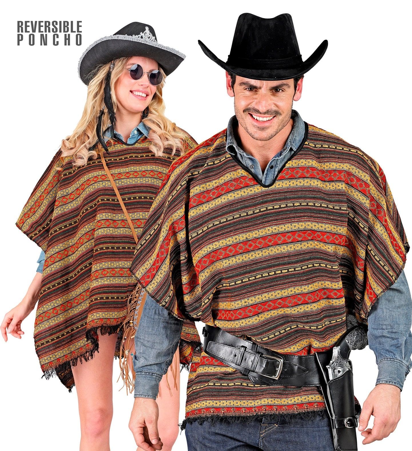 Omkeerbare Mexicaanse Poncho