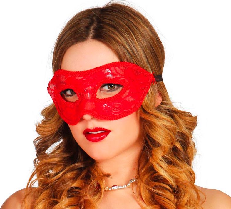 Oogmasker Rood Kant