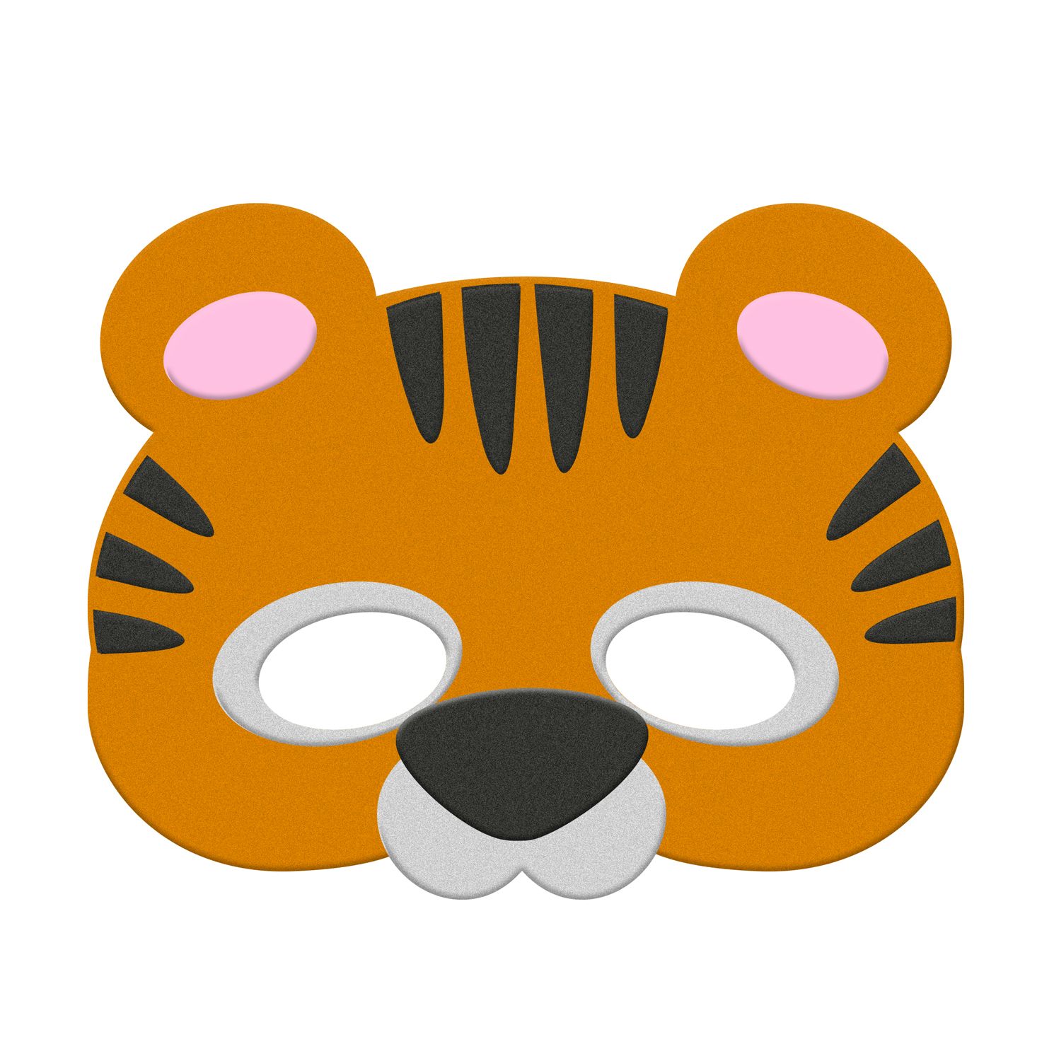 Oogmasker tijger van vilt