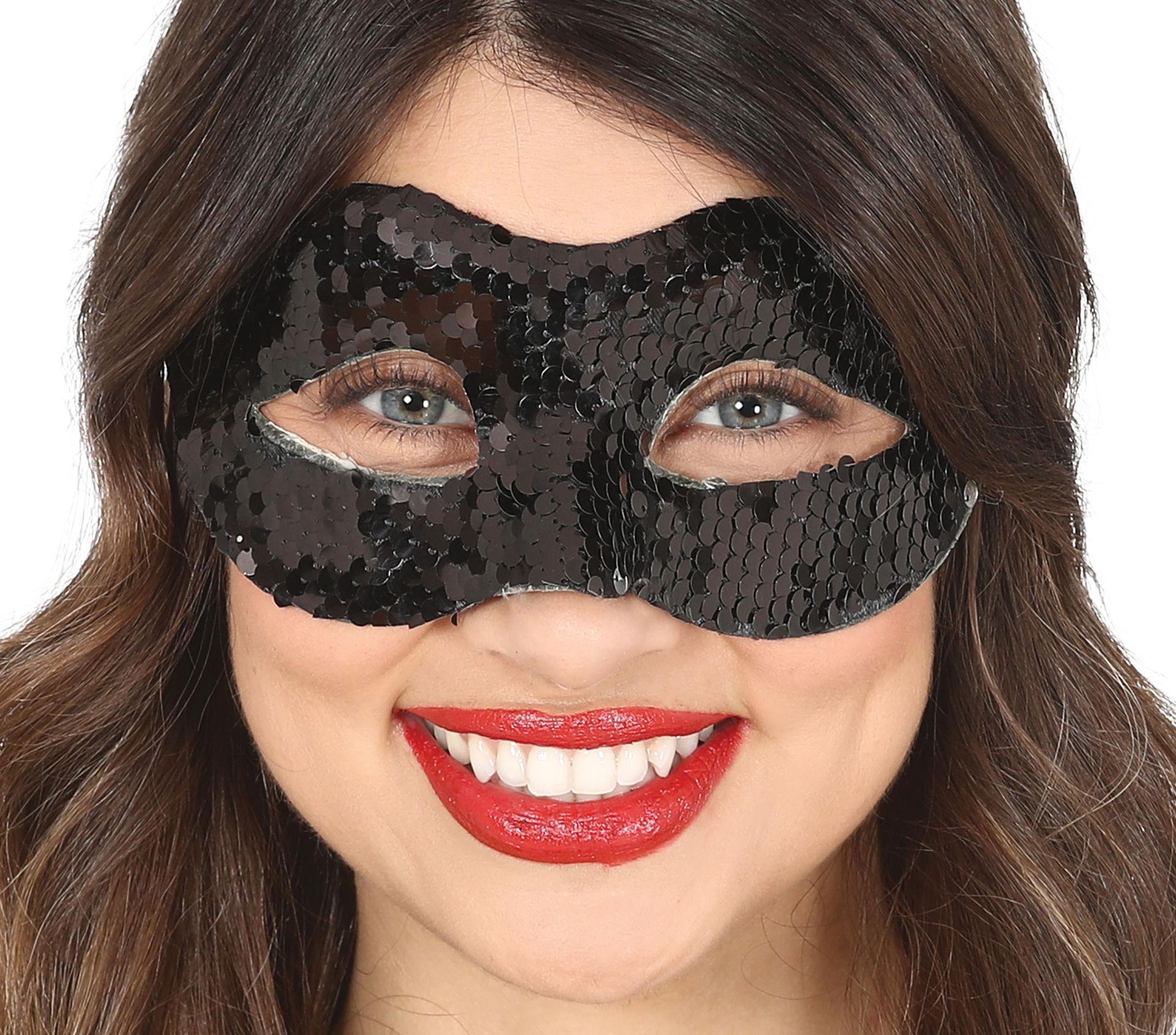 Oogmasker Zwart met Pailletten