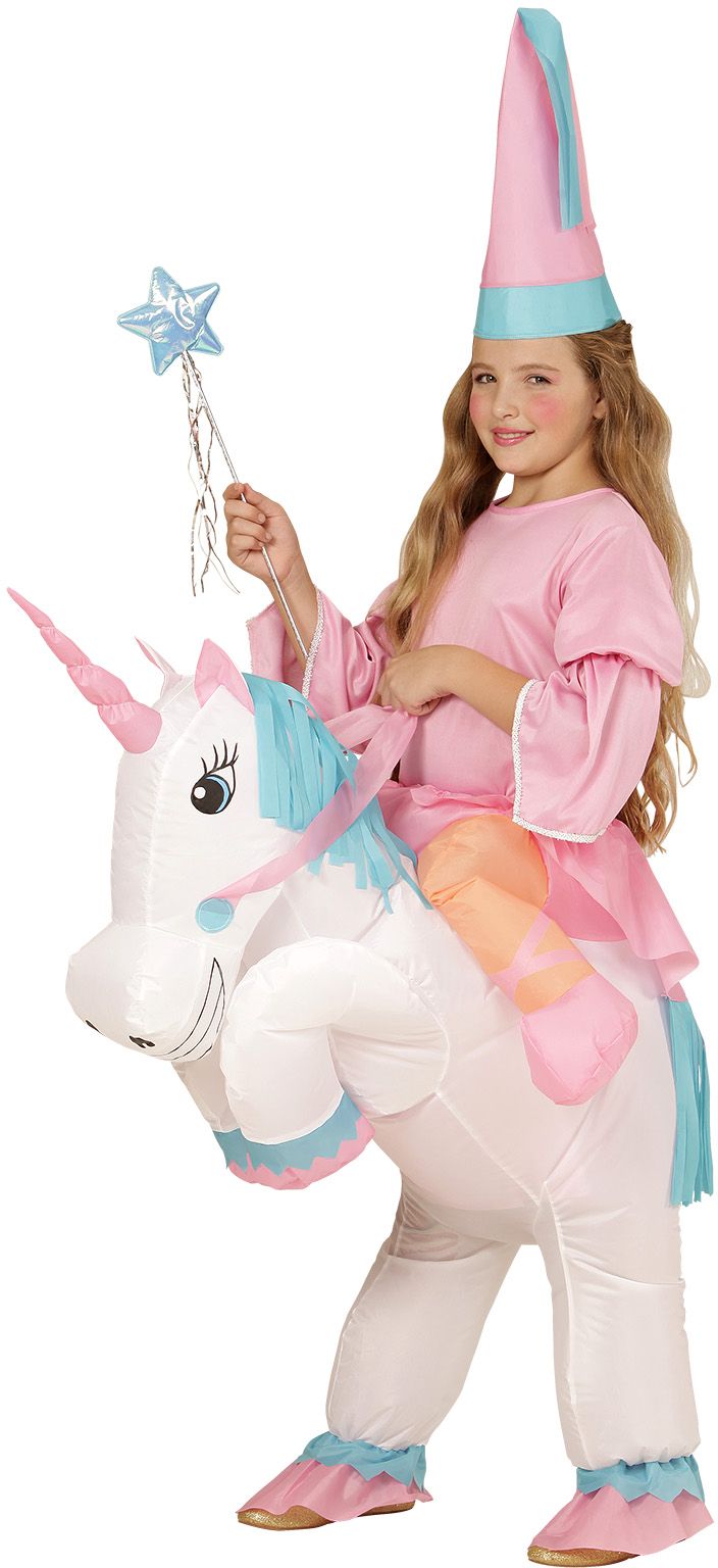 Opblaasbaar Unicorn Kostuum