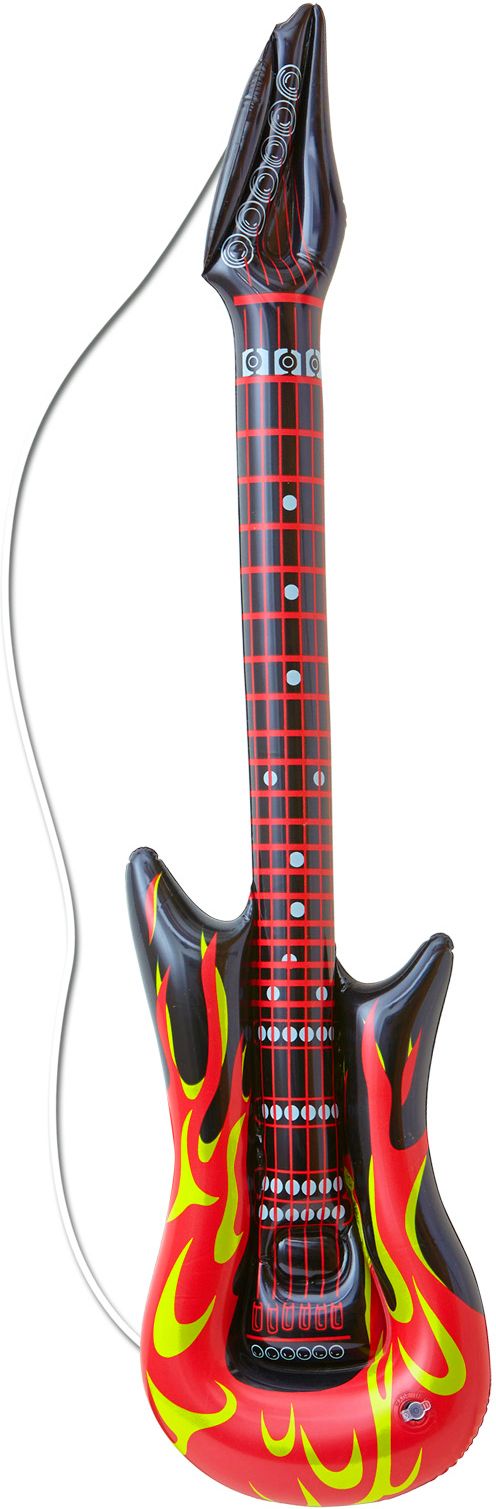 Opblaasbaar Vlammend Rock Gitaar