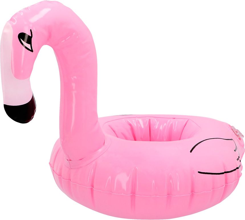 Opblaasbare bekerhouder flamingo