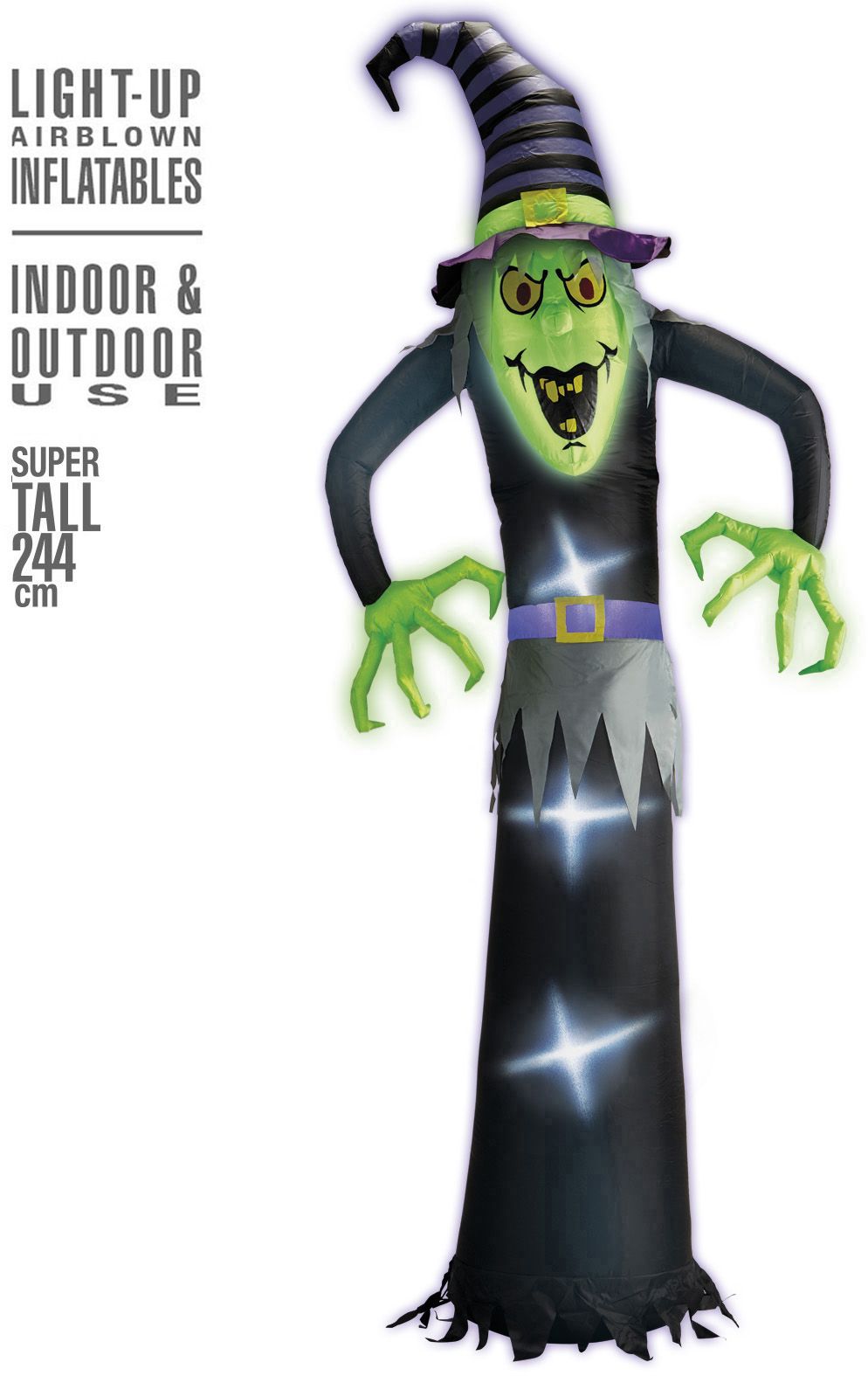 Opblaasbare Heks Decoratie Extra Lang