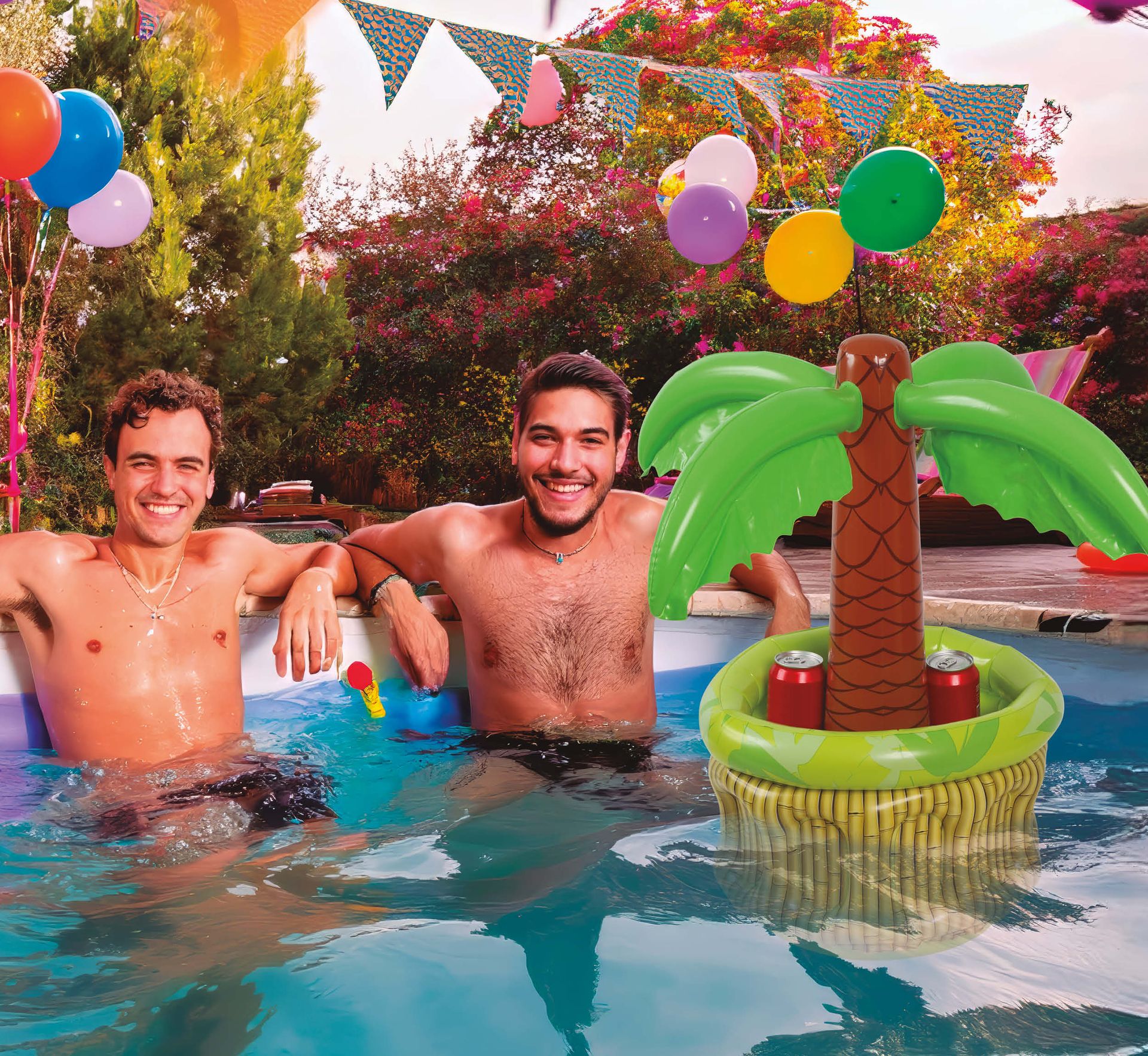 Opblaasbare Palm Koelbox 65cm