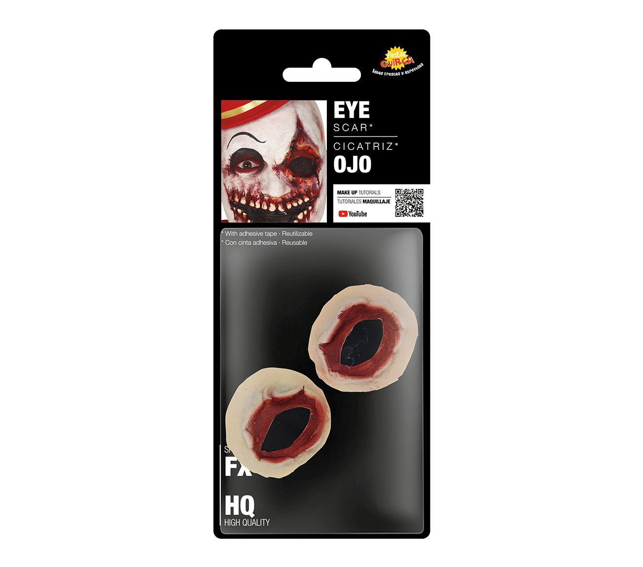 Opplakbare Zombie Ogen Special Effect