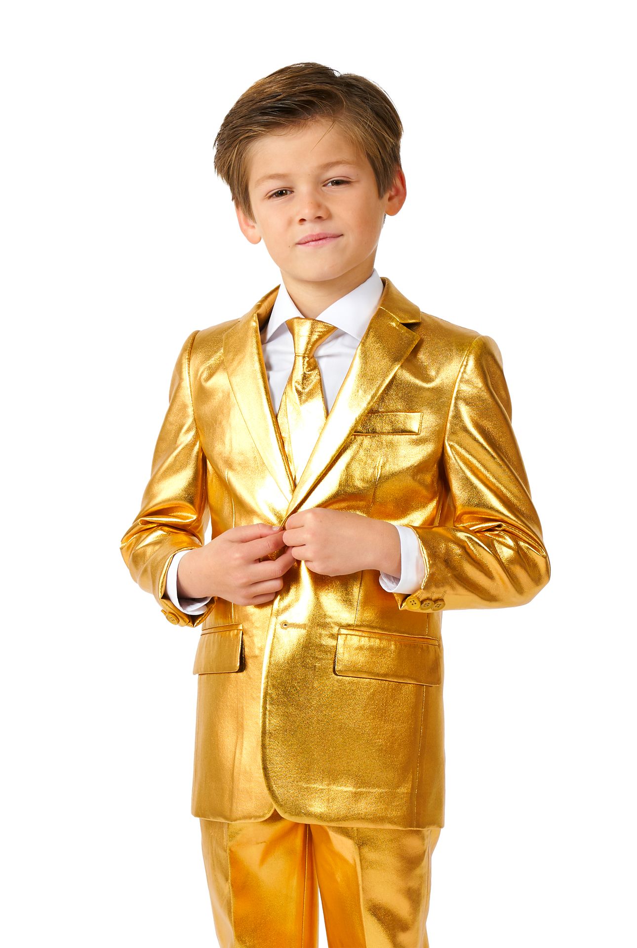 Opposuits Gouden Disco Suit Jongens