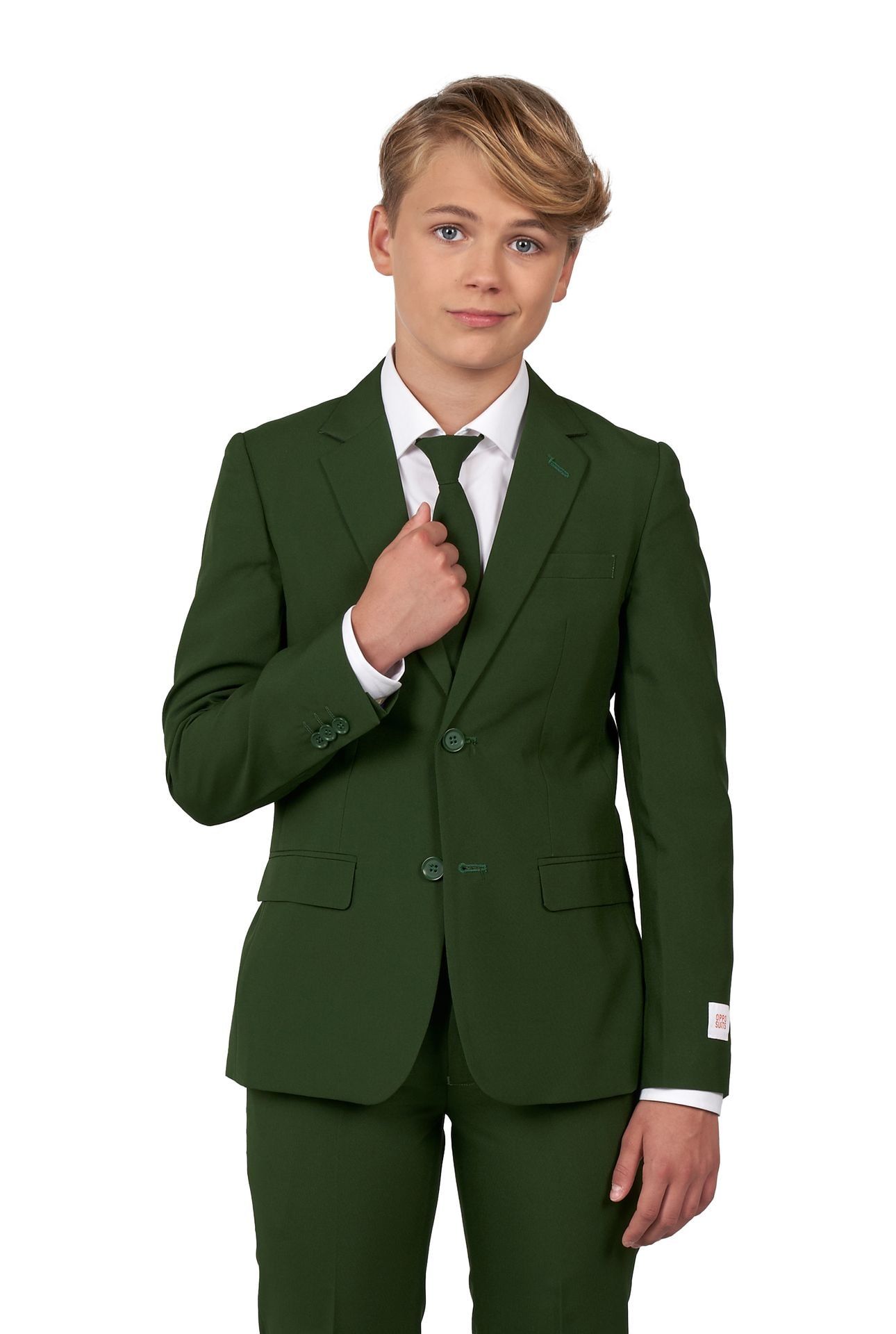 Opposuits Groene suit Tiener Jongens