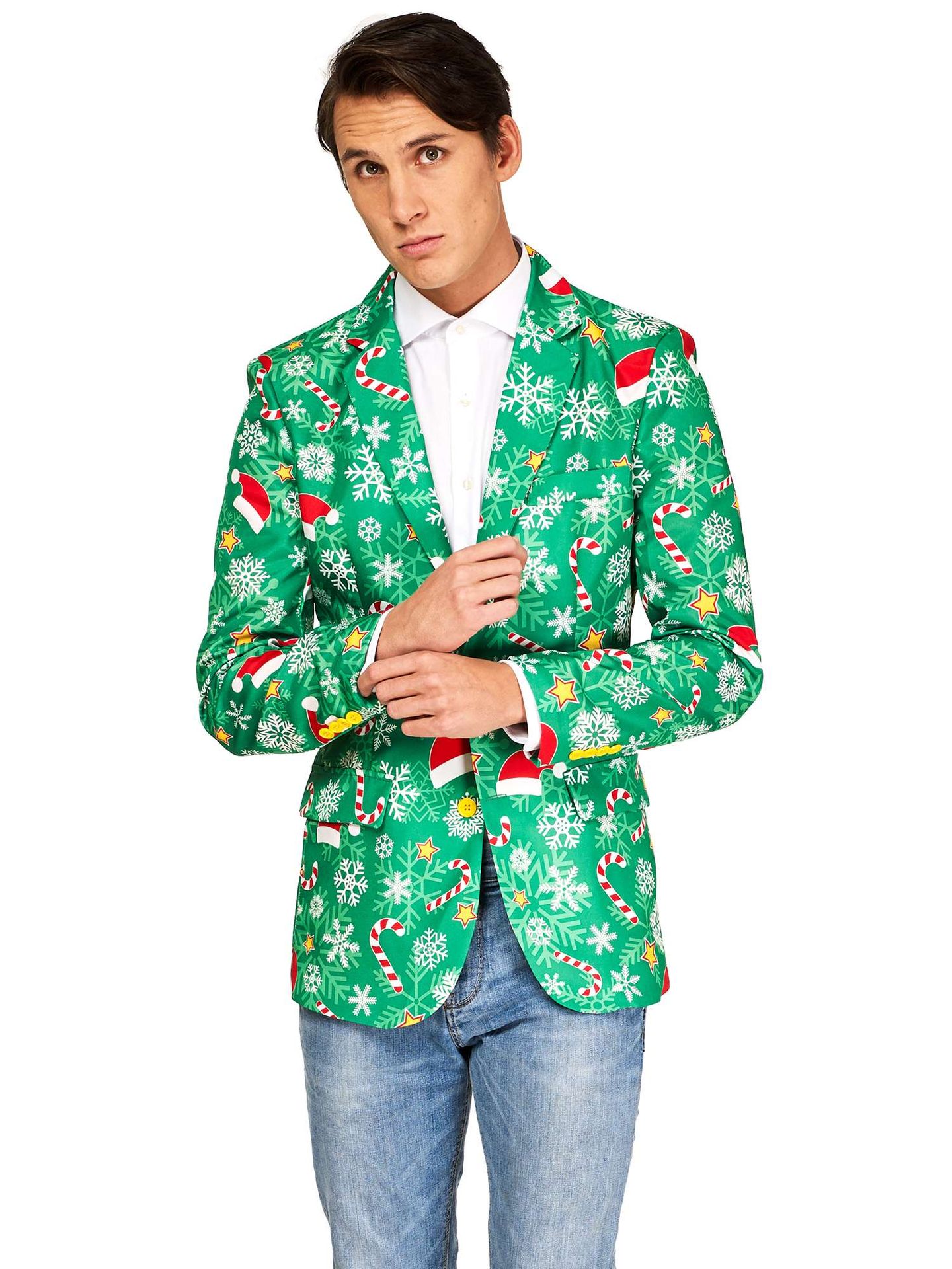 Opposuits Heren Blazer Xmas Time Groen