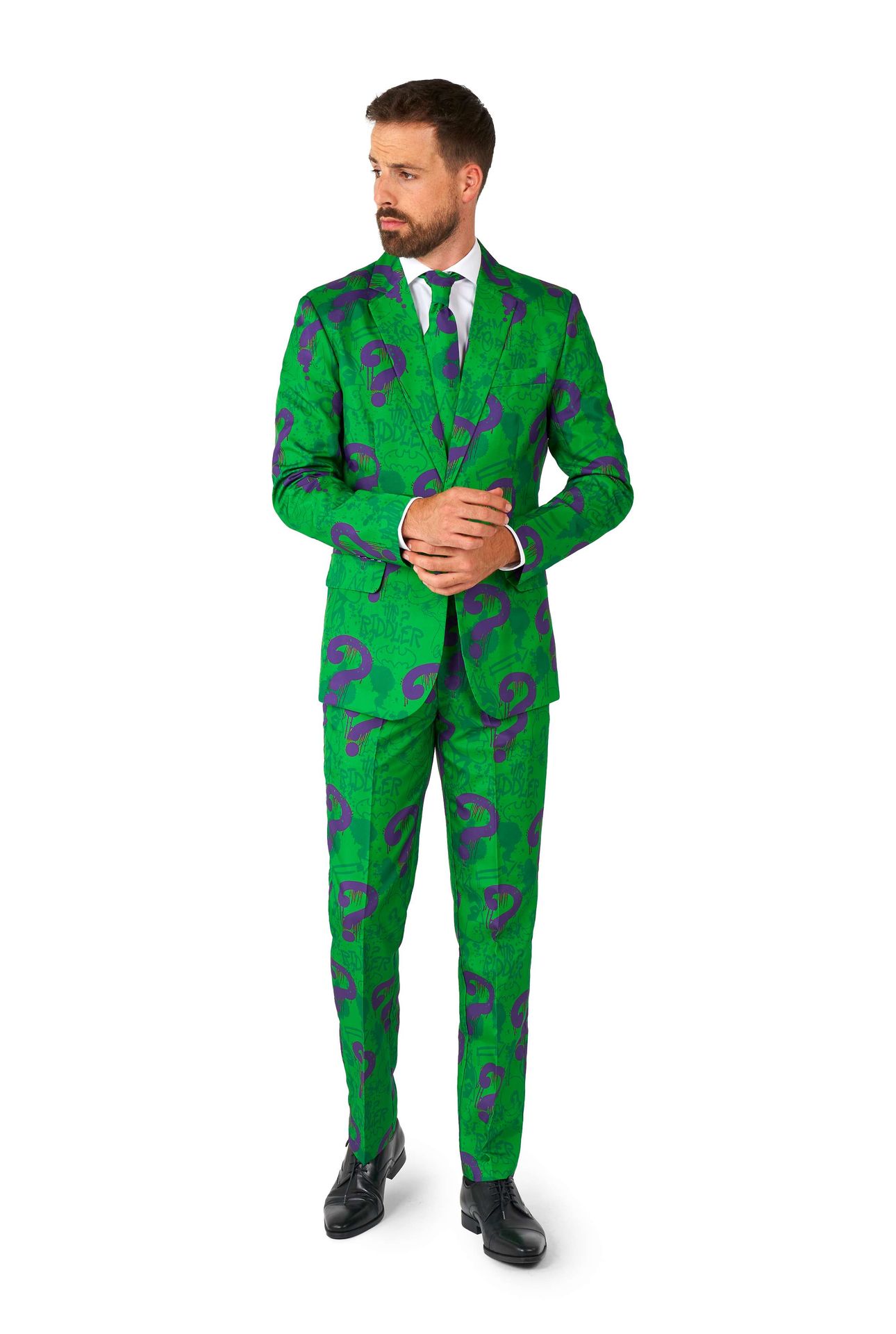 Opposuits Heren Dc Comics The Riddler Kostuum
