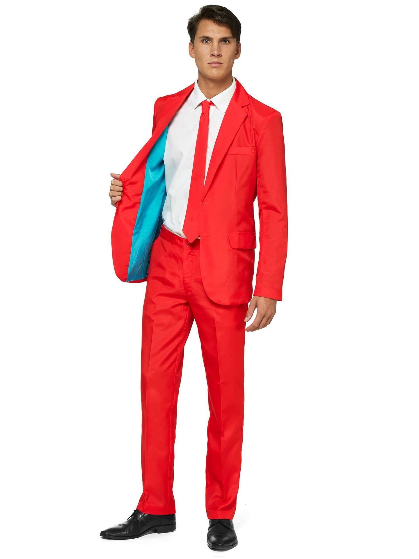 Opposuits Heren Solid Red Kostuum