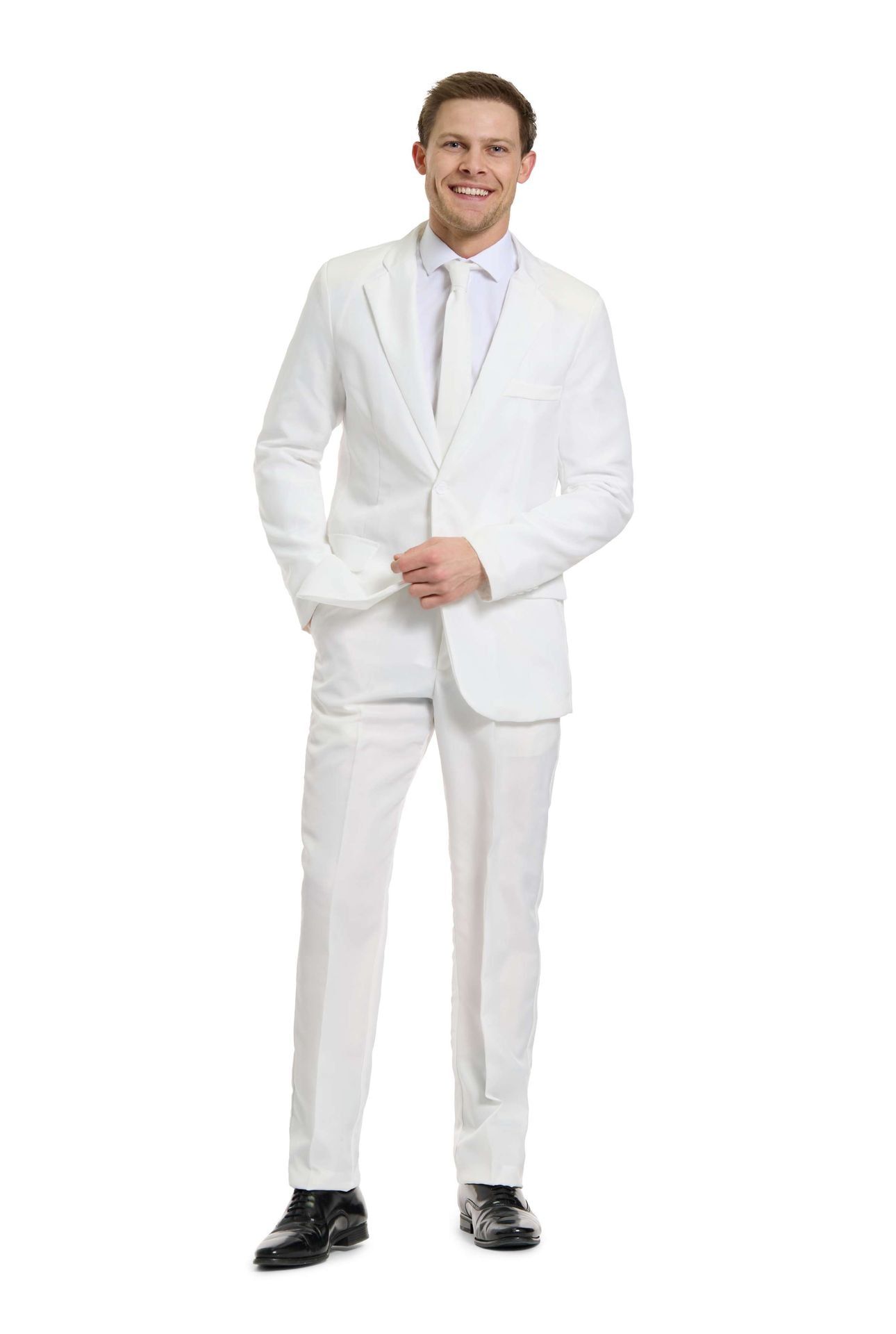 Opposuits Heren Solid White Kostuum