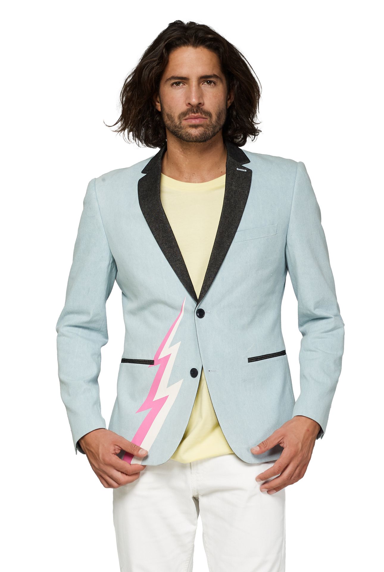 Opposuits Retro - Bolt - Frisky Blue Blazer Heren